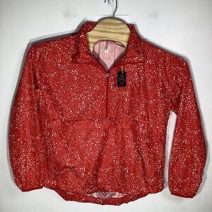 The Bubble Womens Poncho Lefty Jacket Red Size Medium NWT